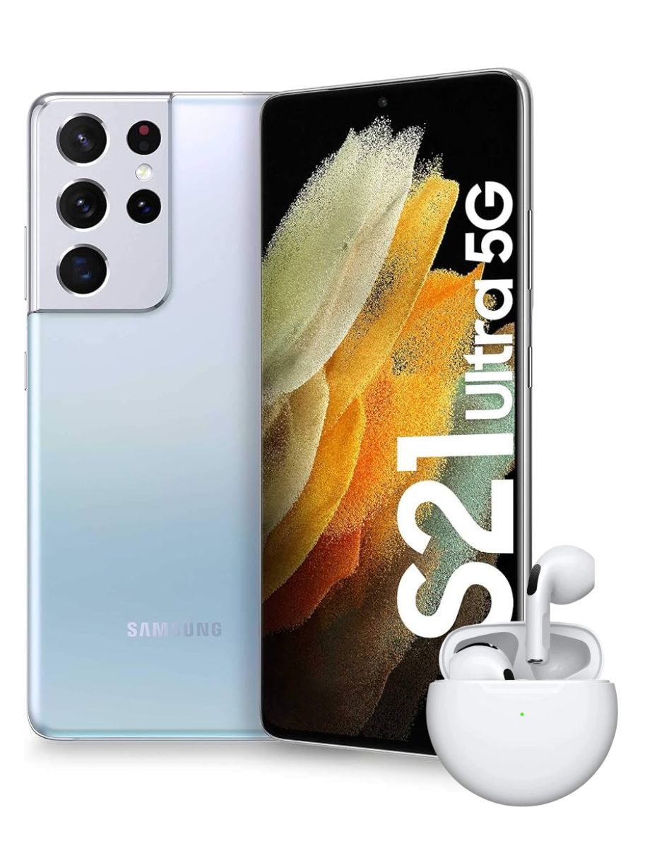 Combo Samsung Galaxy S21 Ultra 5G 128GB/12GB RAM Reacondicionado + Buds Pro 6.