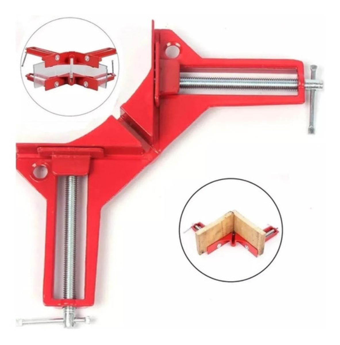 Prensa Escuadra Esquinera Para Madera Prensa Carpintero rojo