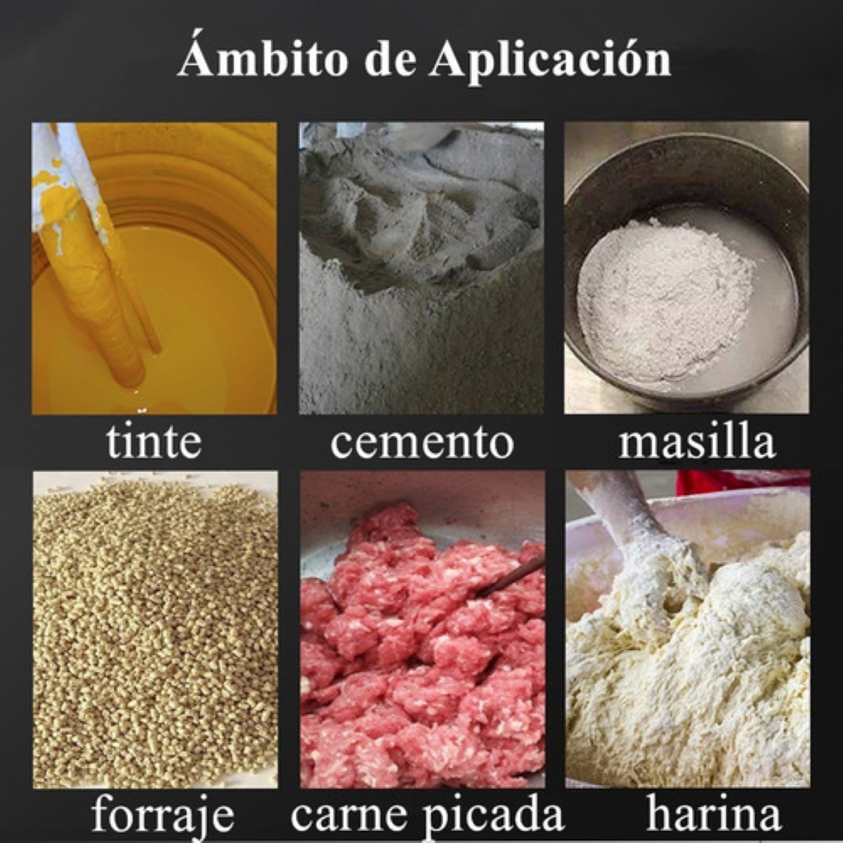 Mezcladora Eléctrica De Cemento/pintura Velocidad Ajustable rojo