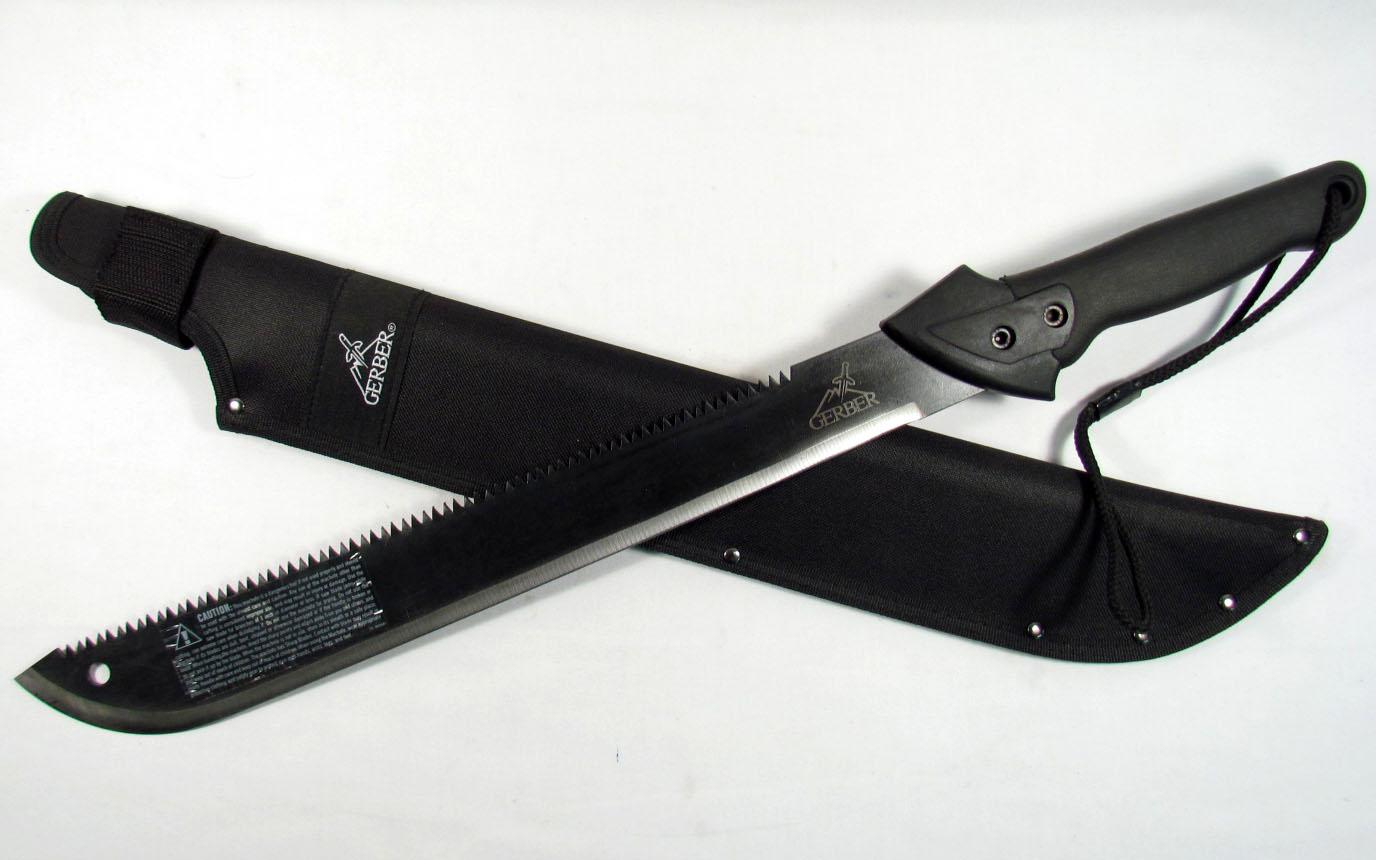 G0758 Gerber Gator Machete Sierra En Espina Y Funda