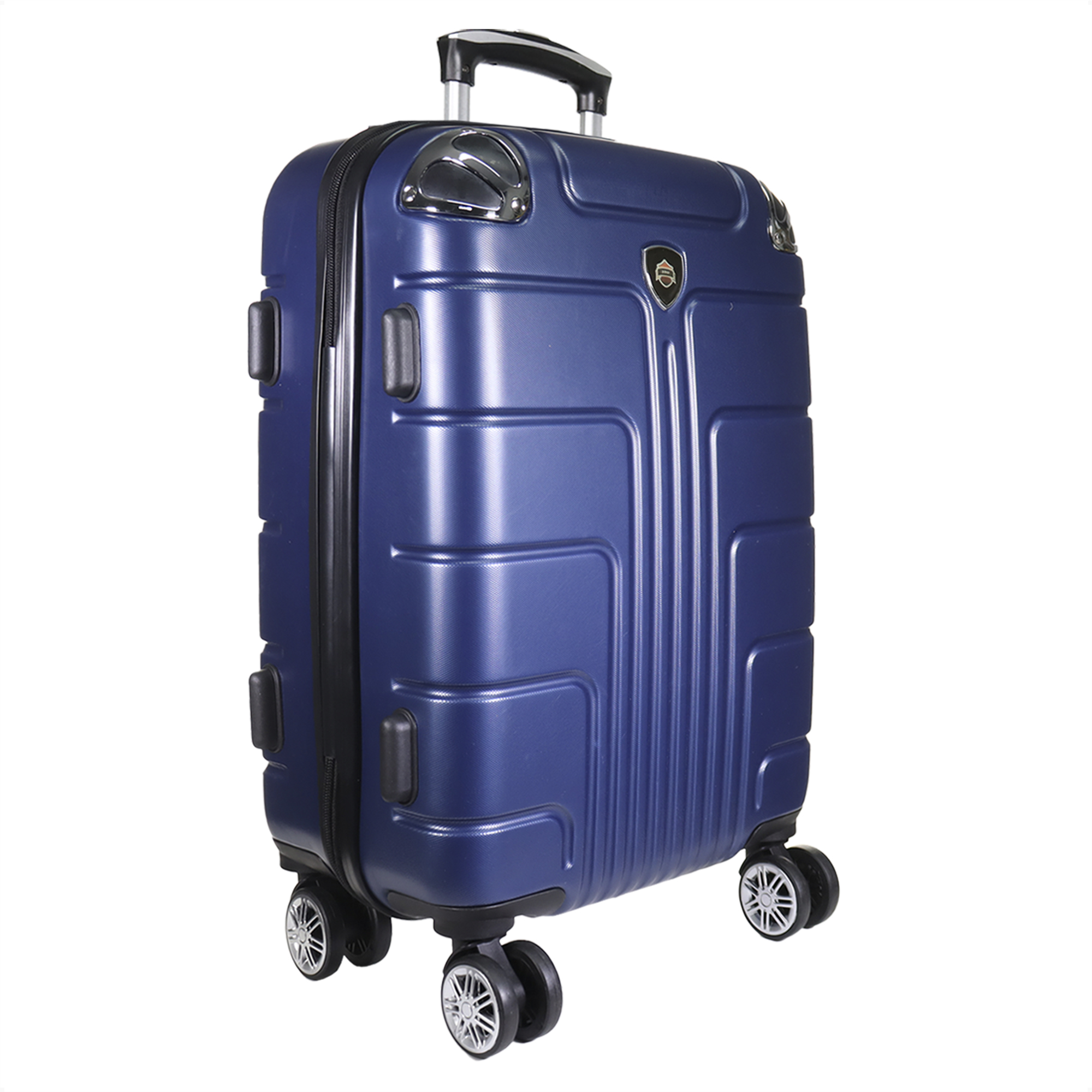 Maleta Carry On Con Candado Seguridad Doble Y Llanta 360 Color Azul