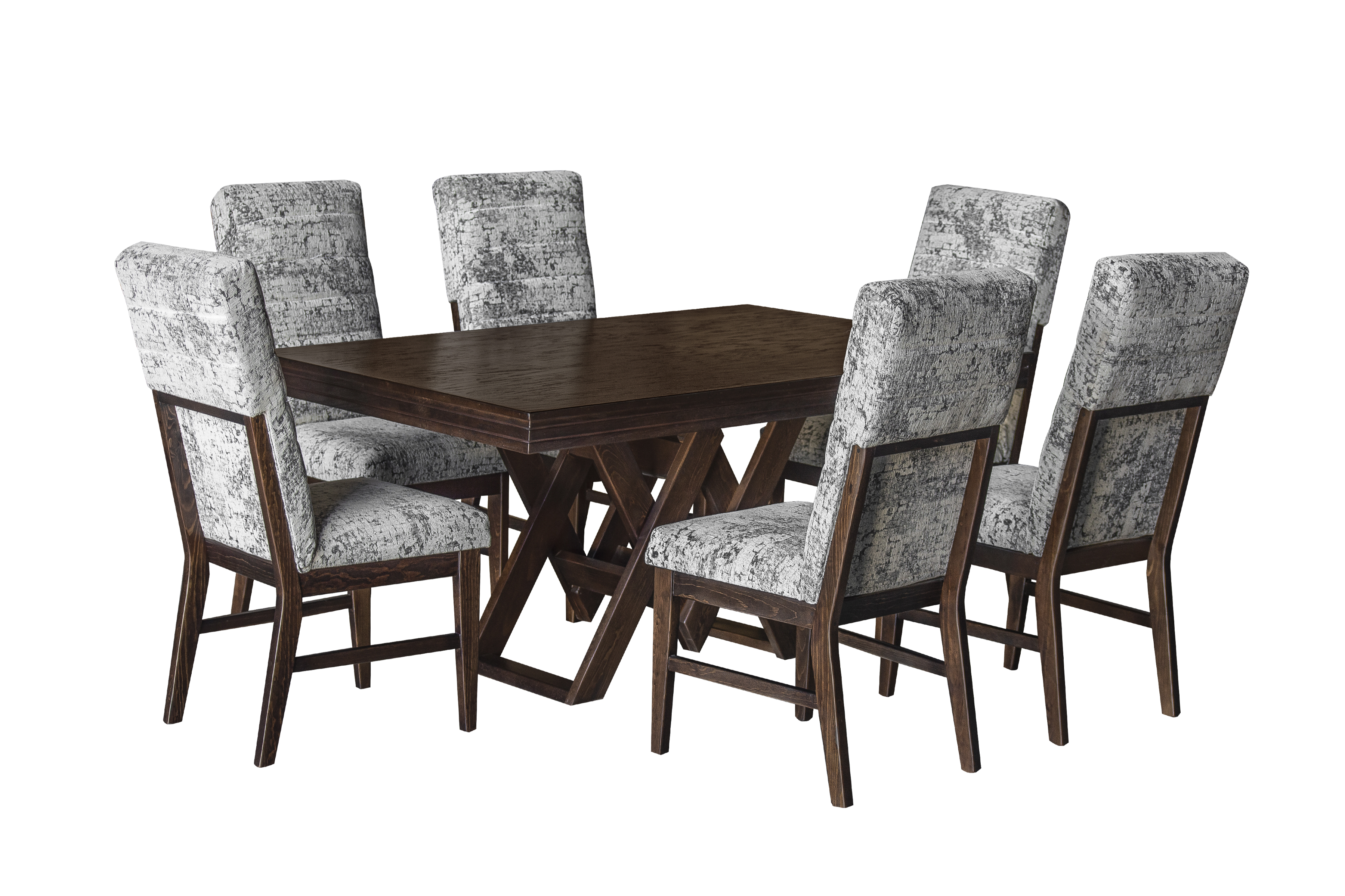 Comedor Velenna 6 Sillas Color Nogal - Goby