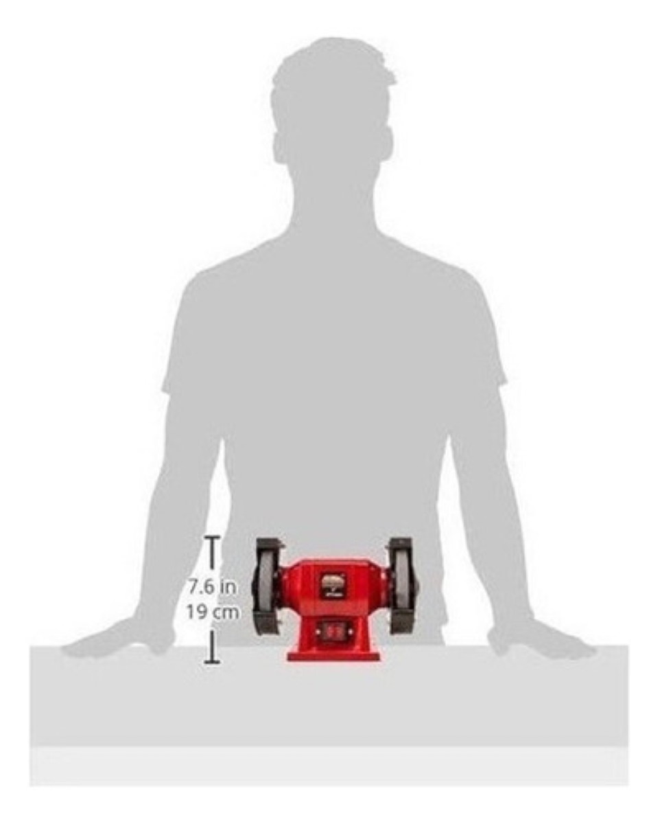 Esmeril De Banco 5 120 W Adir 906 Color Negro/Rojo Frecuencia 60 Hz