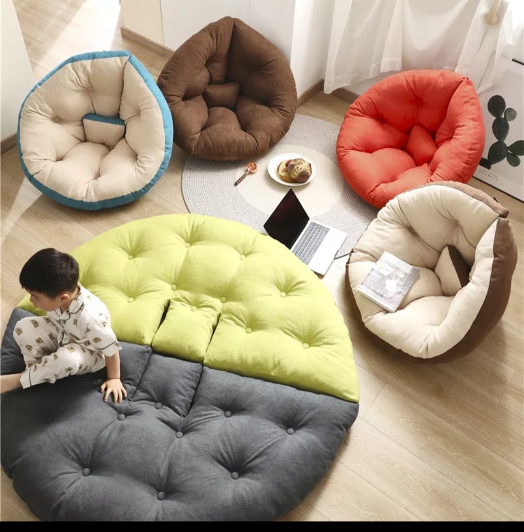 Cojín de piso puff sofá perezoso 
