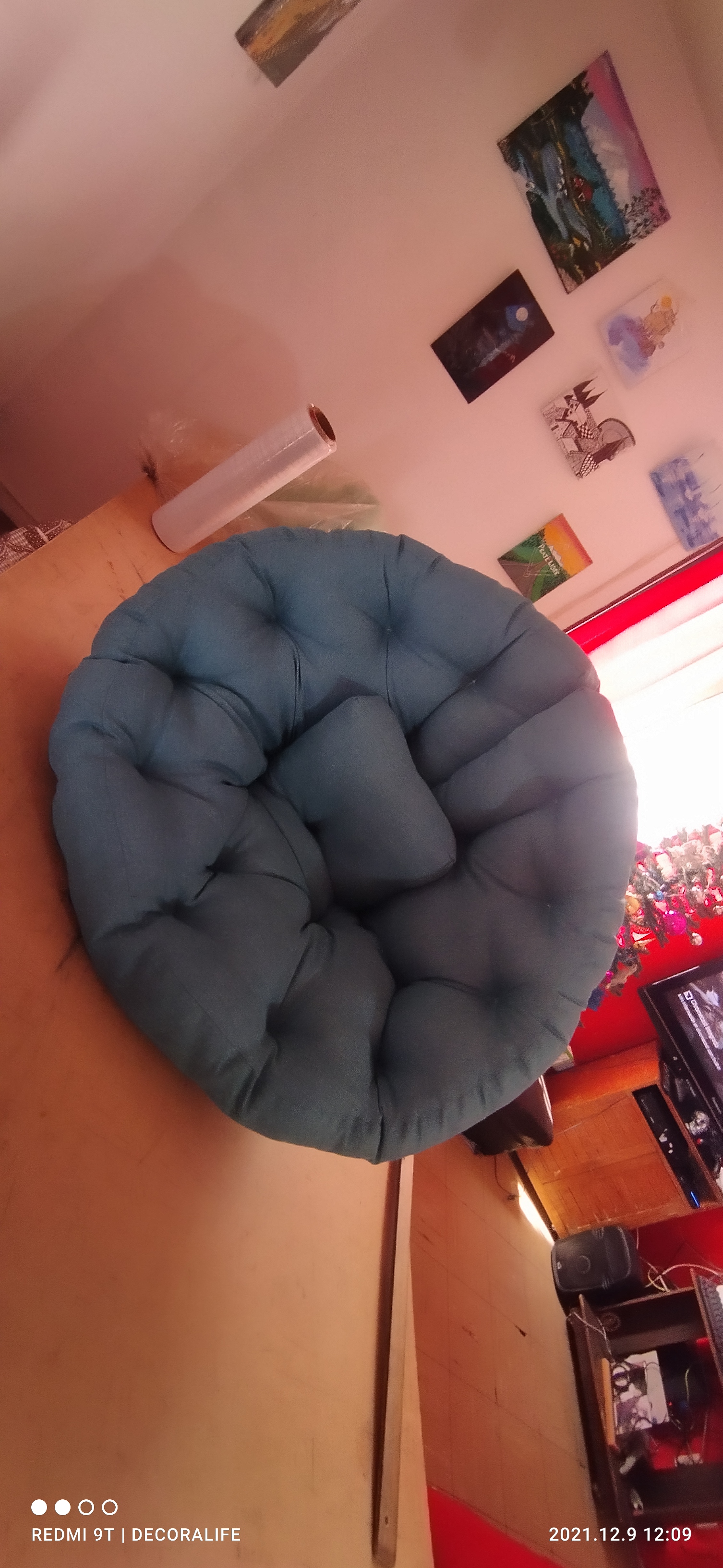 Cojín de piso puff sofá perezoso 