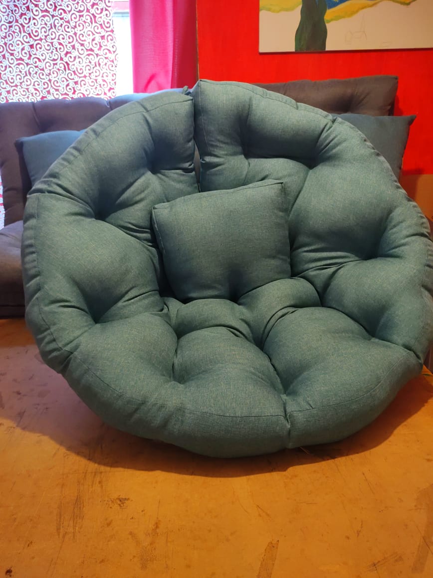 Cojín de piso puff sofá perezoso 