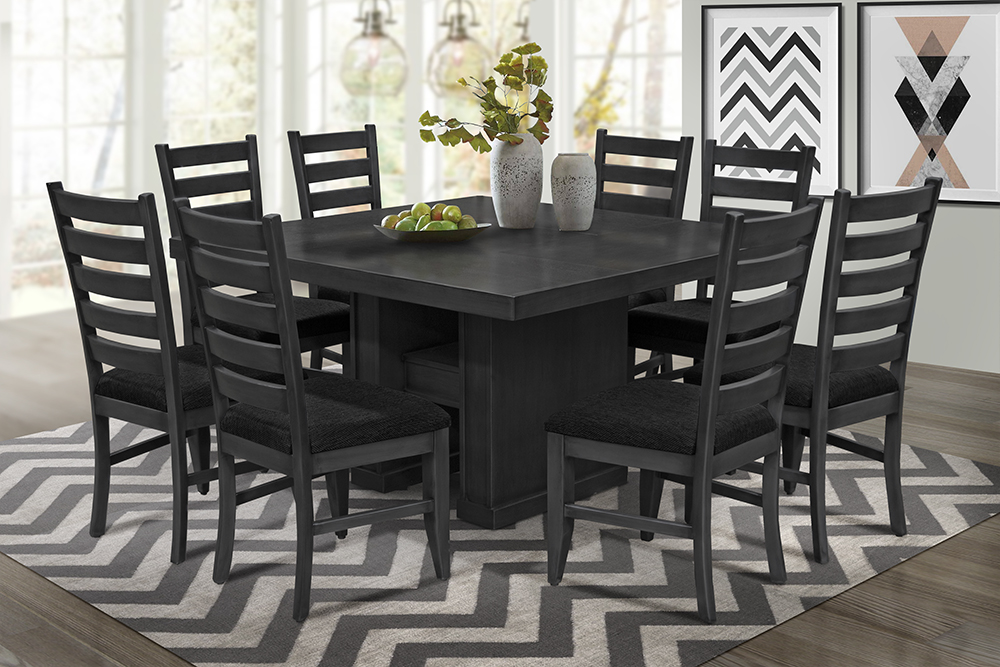 Comedor Ceres 8 Sillas Color Grafito - Goby