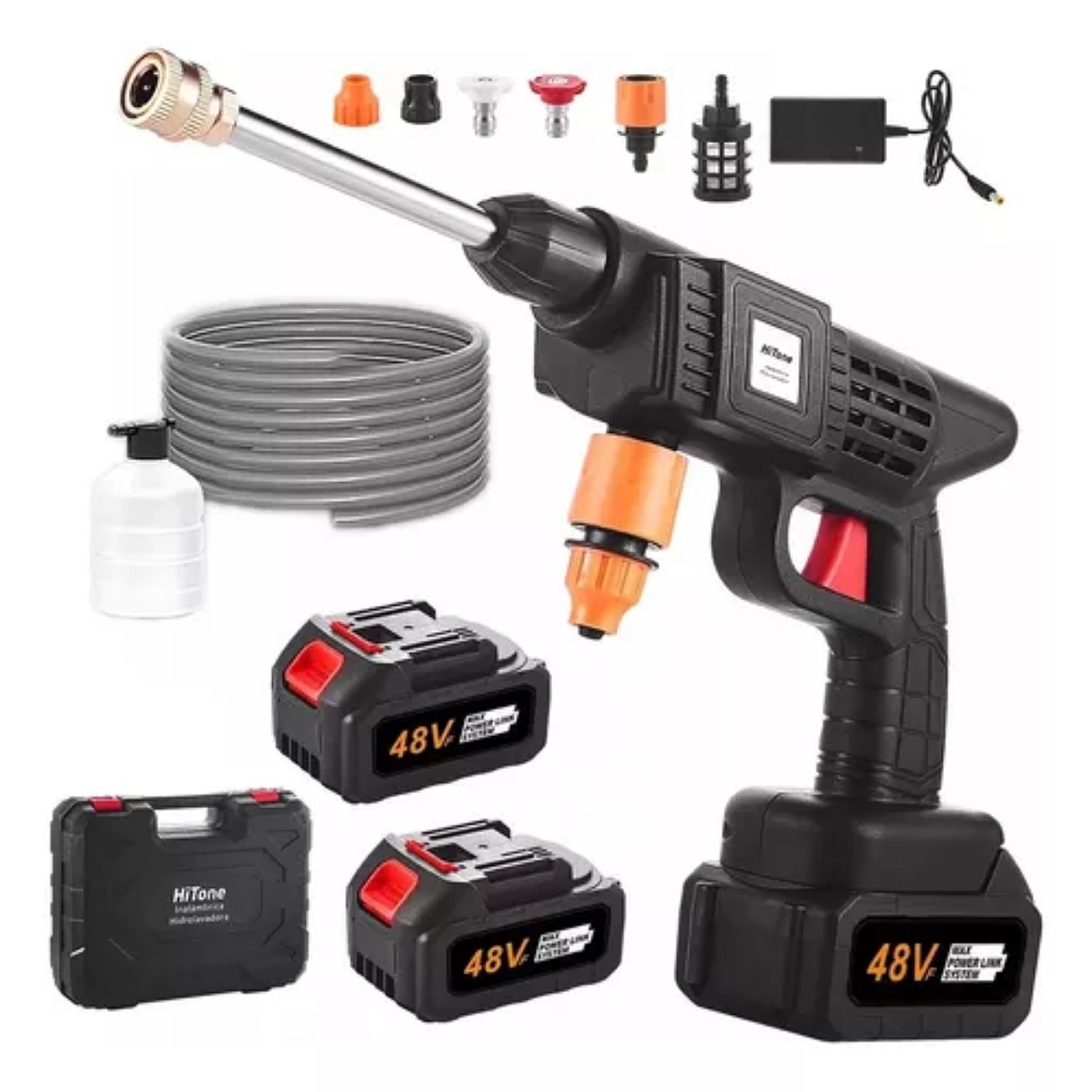 Hidrolavadora Electrica Pistola Para Lavado Autos Portatil