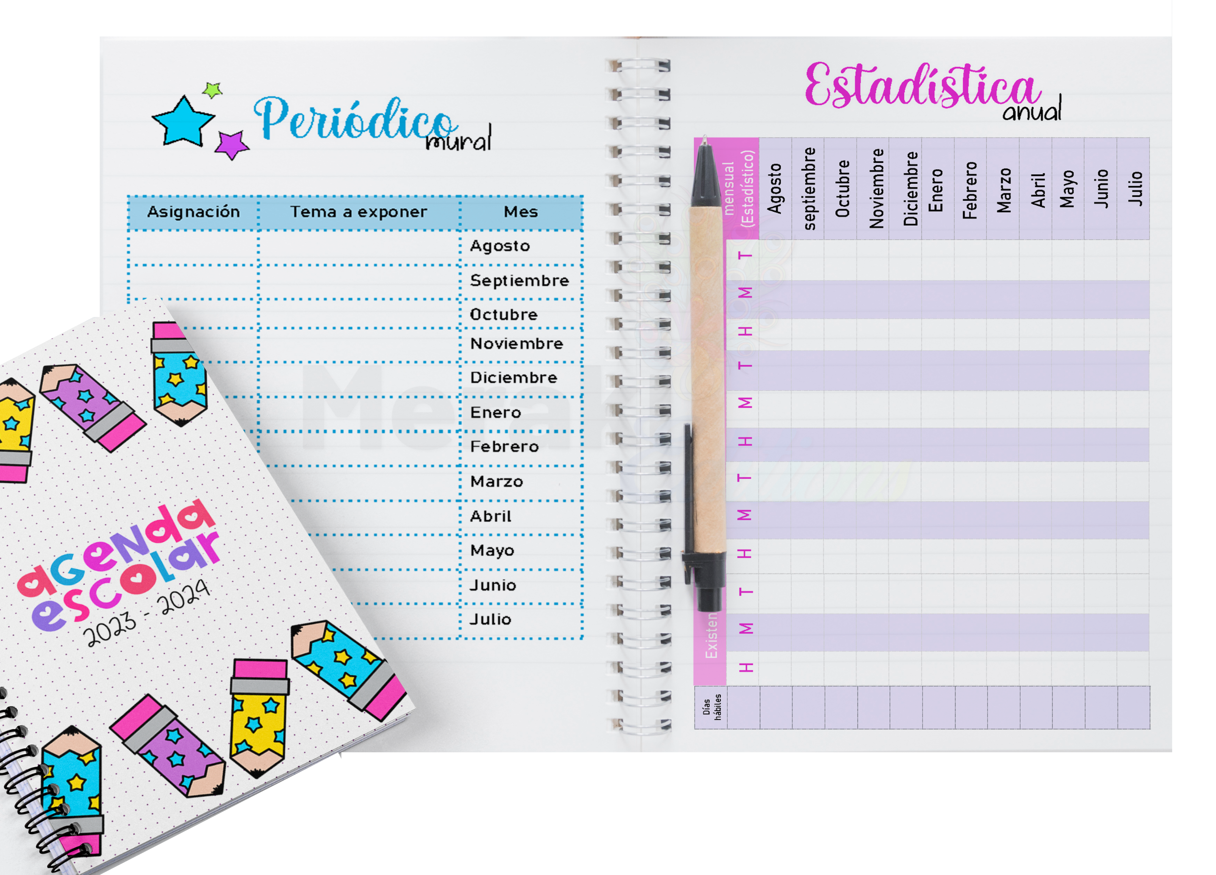 Agenda Escolar Docente Space 04 Agenda 2024 - 2025