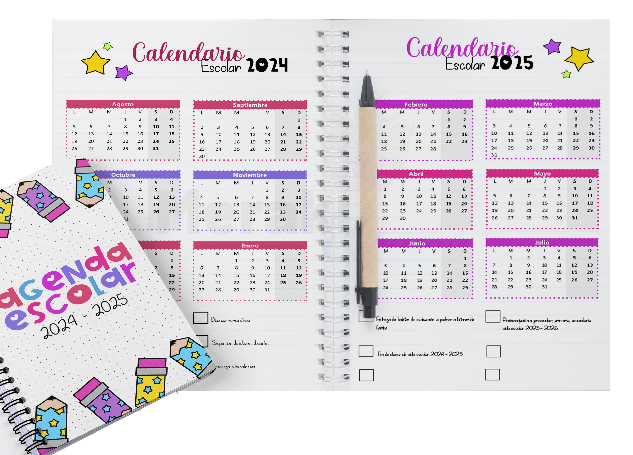 Agenda Escolar Docente Space 04 Agenda 2024 - 2025