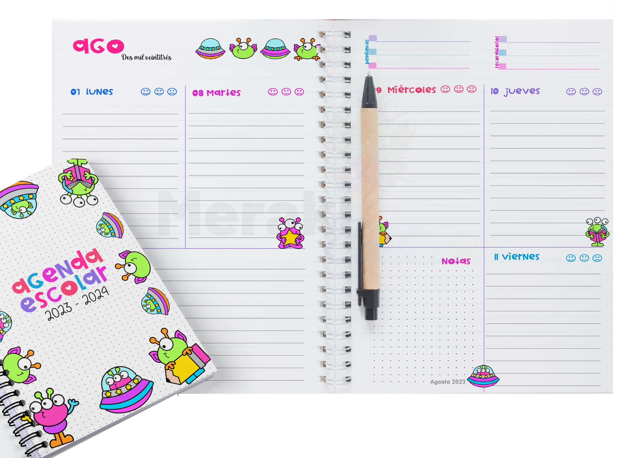 Agenda Escolar Docente Space 04 Agenda 2024 - 2025