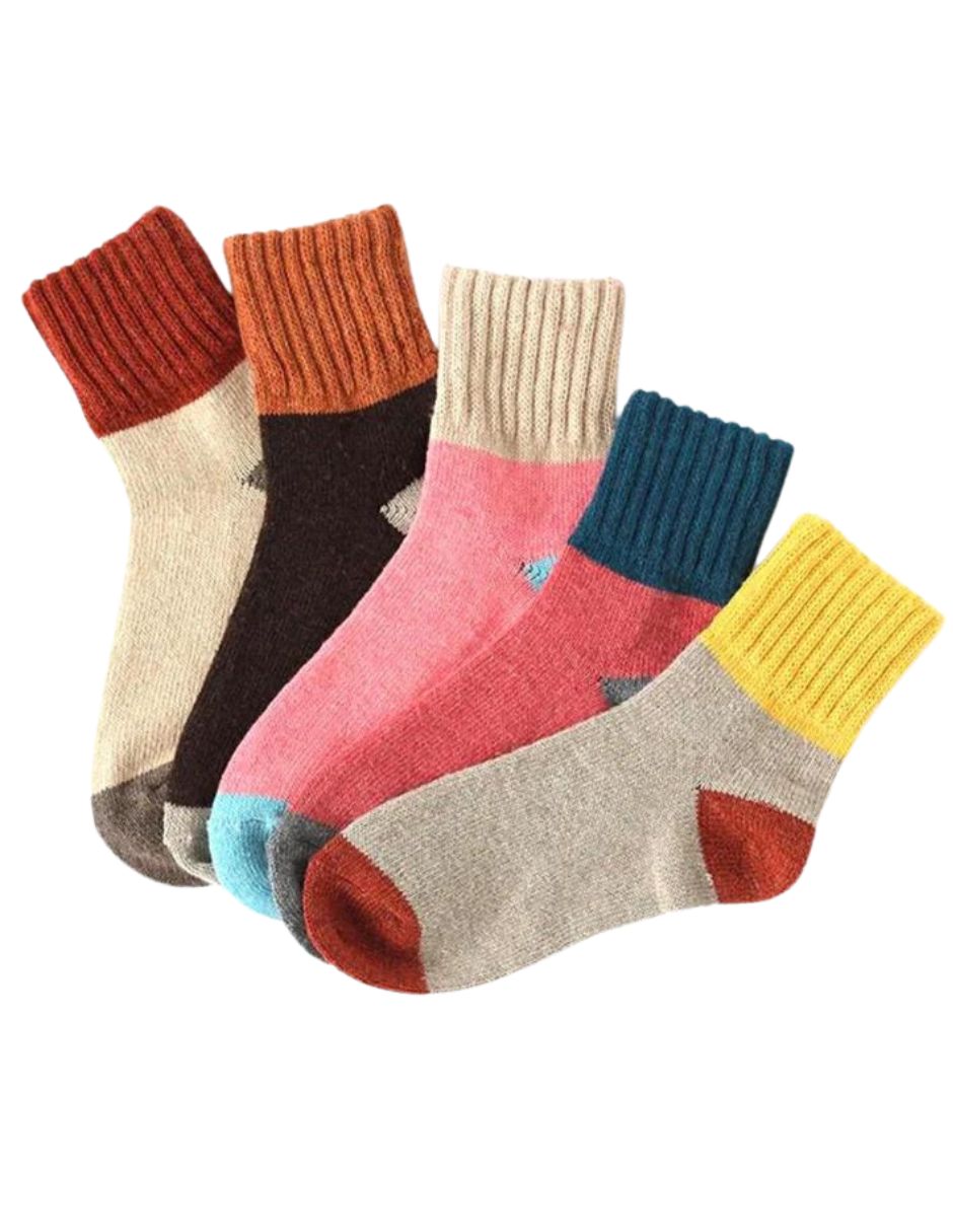 GENTABY Calcetines De Invierno Para Niños Y Niñas, 6 Pares, Suaves, Mullidos Y Cálidos, Tallas 24-30 Y 31-34