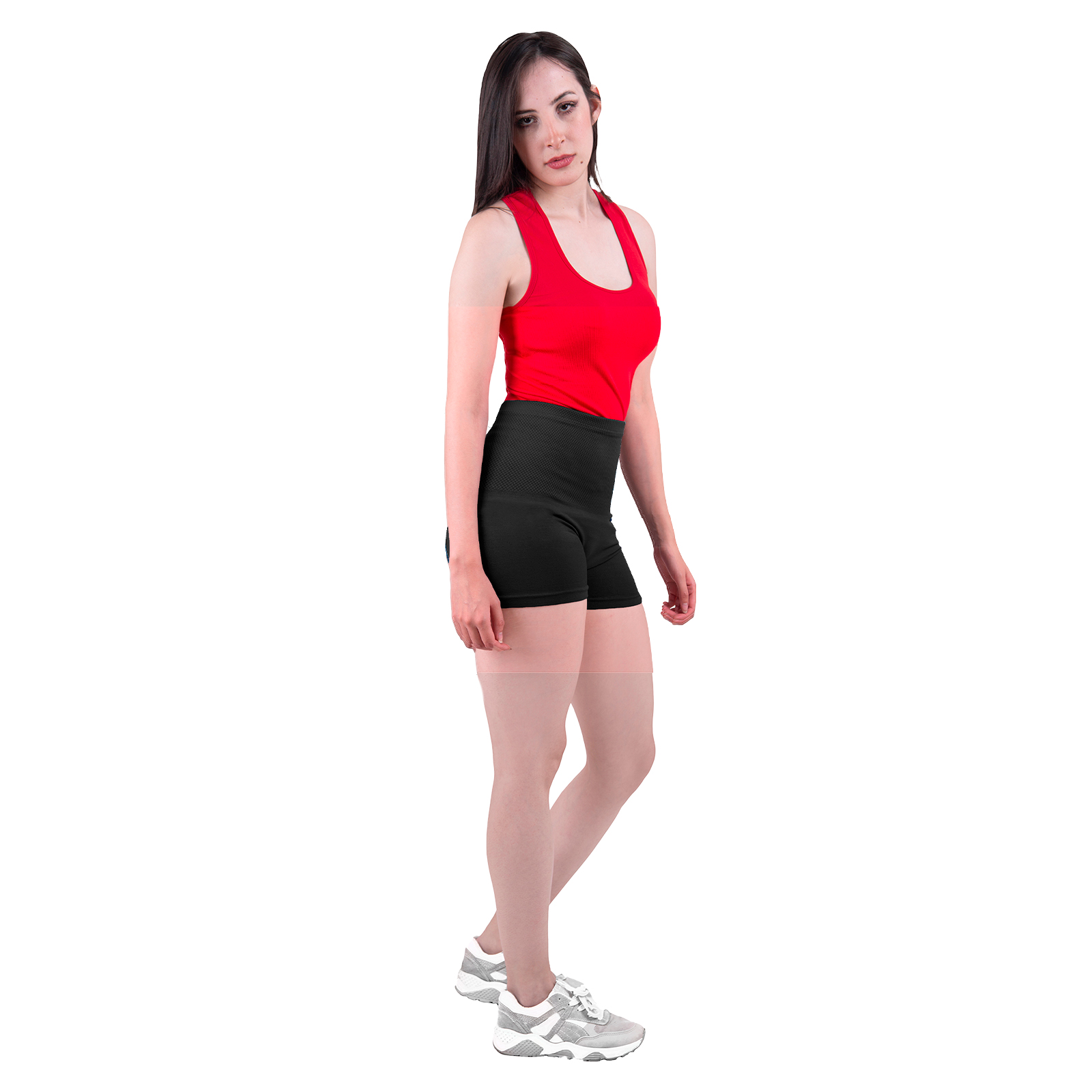 Short Licra Mujer, Negro, Cintura Alta, Unitalla, Deportivo, Dama, Atlético, Boxer, Entrenamiento, Pantalones Cortos, Biker.