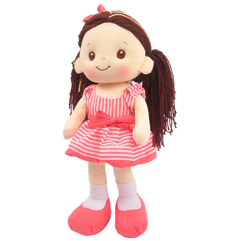 Muñeca De Trapo y Tela Lacy Color Rosa