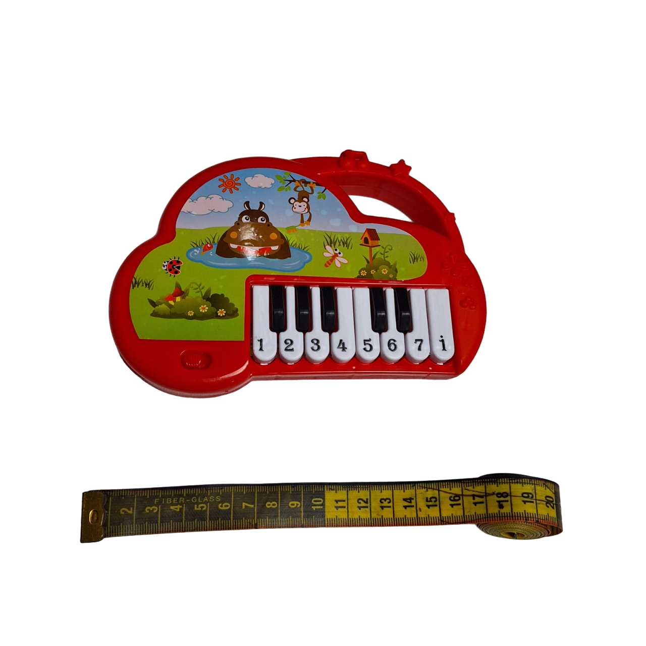 Piano Musical Teclado Animales Didáctico Juguete Para Bebe Color Rojo