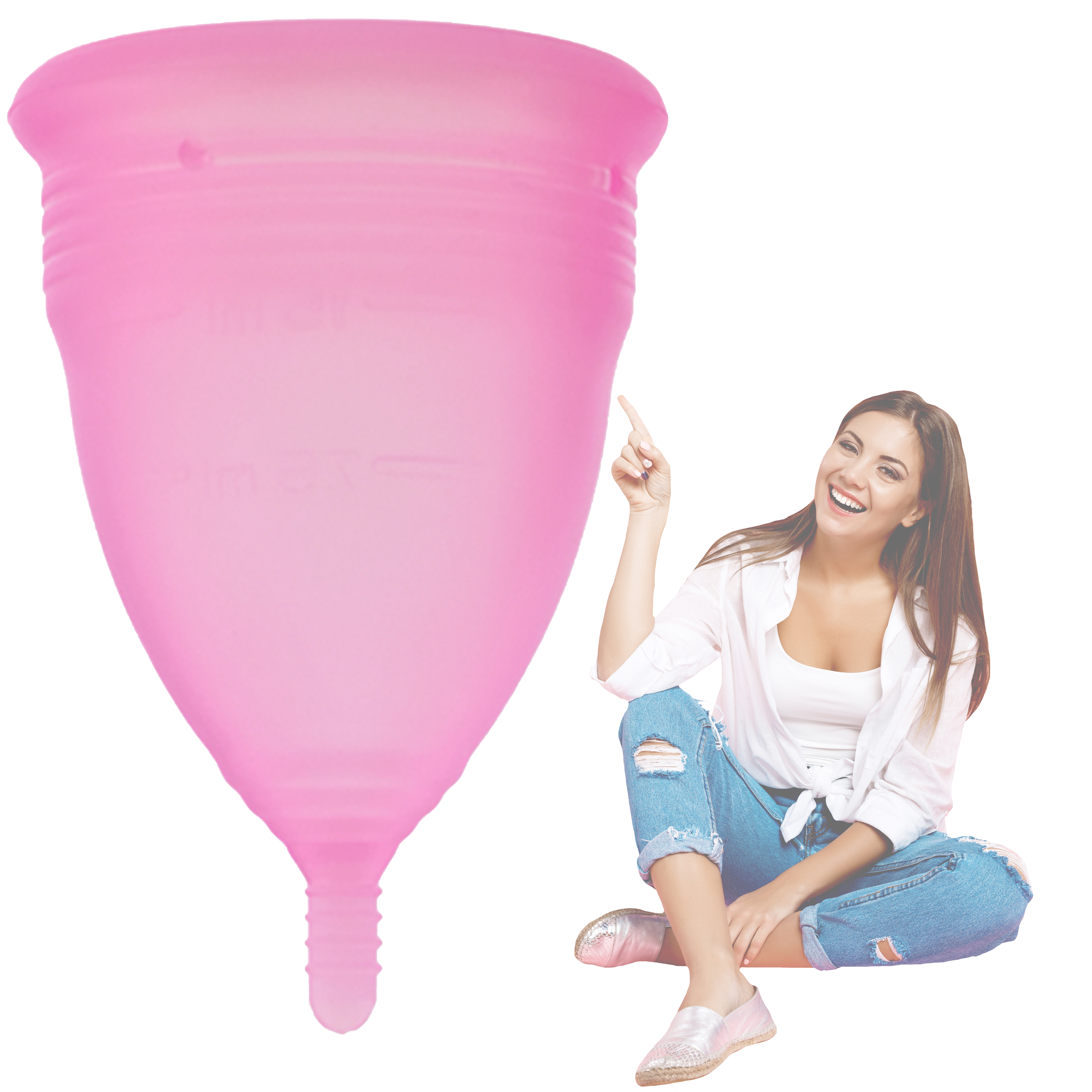 Copa menstrual Anner certificada suave con vaso ecobaby original