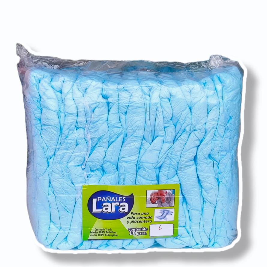 **Pañales Para Adulto Talla GRANDE Pack - 10 Piezas