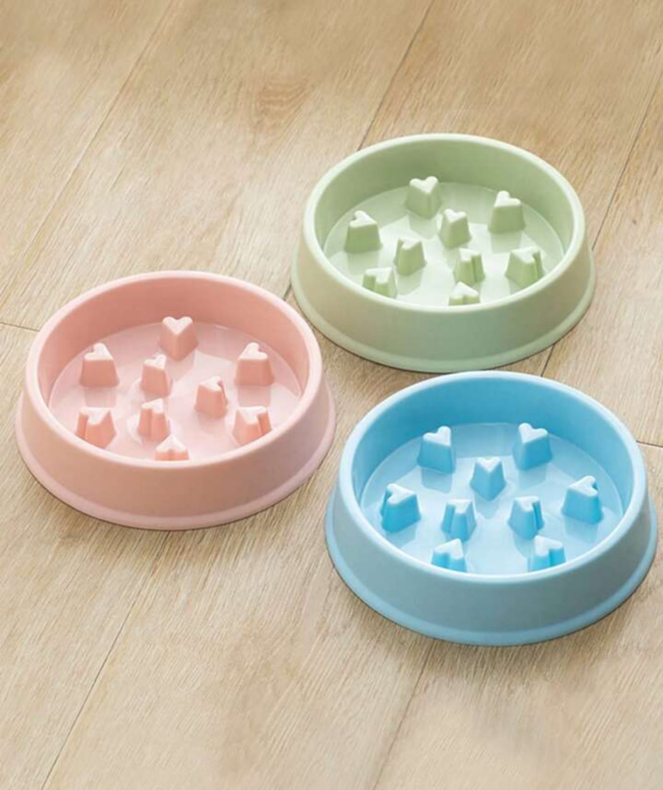 Plato Rosa Para Perro Alimentación Lenta Slow Feed Divertido Dog.