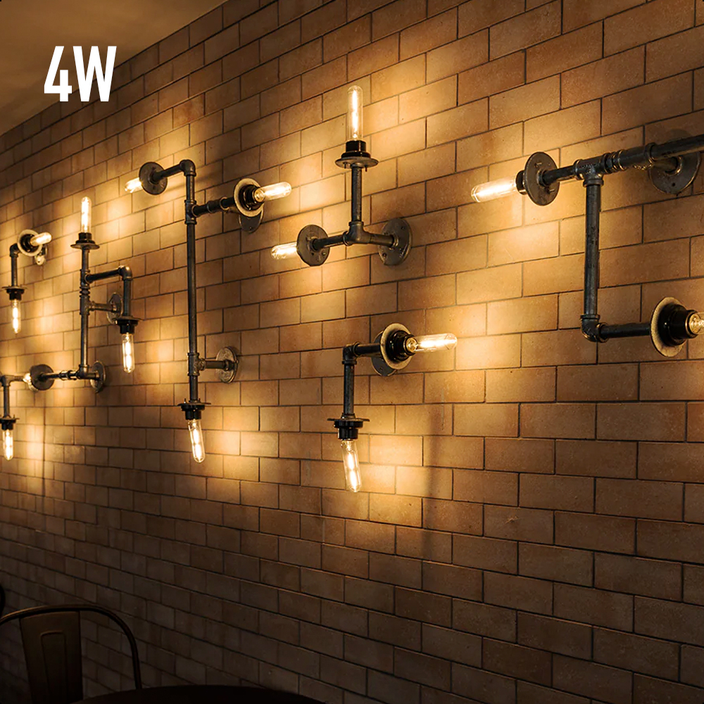 ICON Foco Vintage LED T180 4W Atenuable Luz Cálida 2500K Base E27