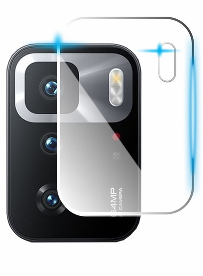 Combo Cristal Templado 9d Para POCO X3 GT + Mica Camara Contorno Negro