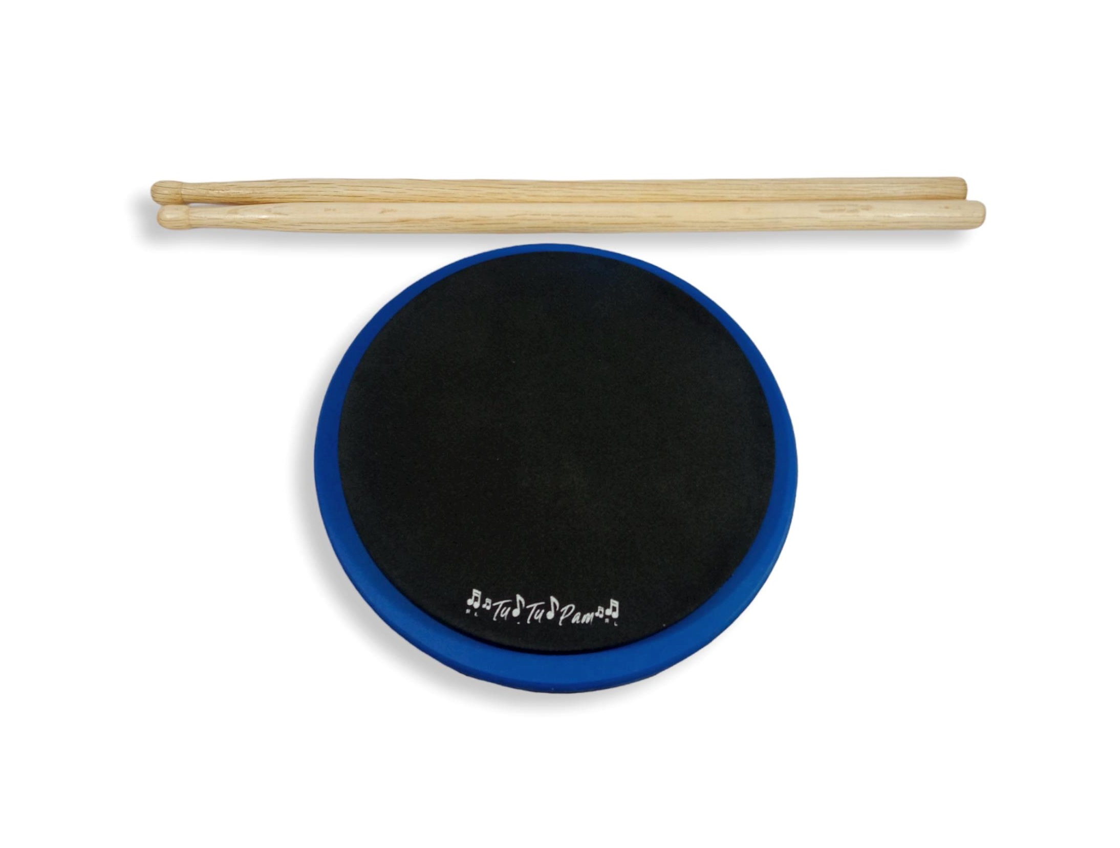 Pad Practicador De Batería 25.3 Cm Redondo + Baquetas