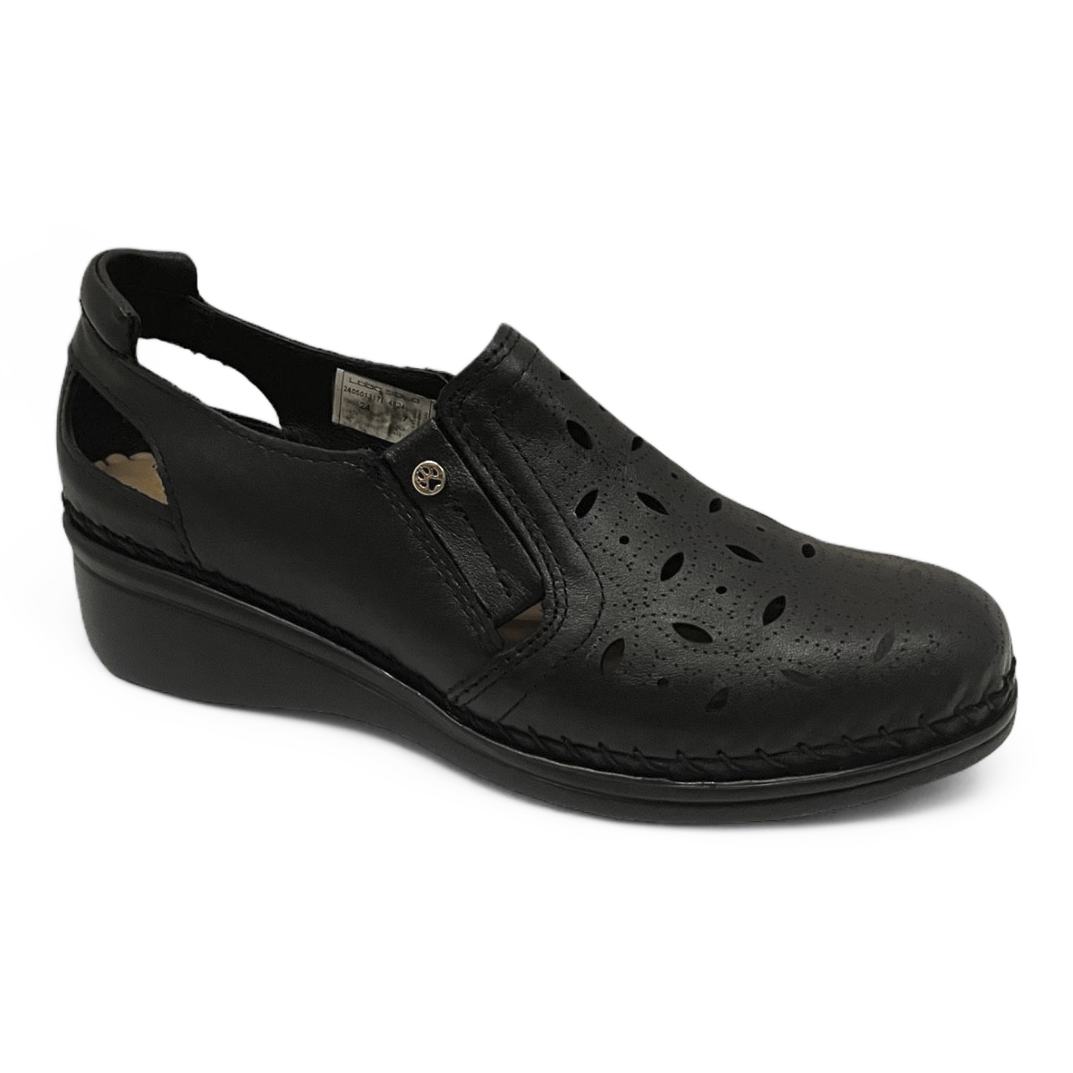 Zapato Confort Lobo Solo Negro 4724 Dama Moda Comodo Ligeros