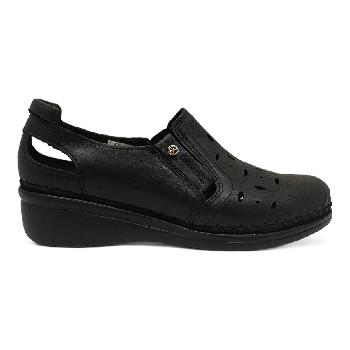 Zapato Confort Lobo Solo Negro 4724 Dama Moda Comodo Ligeros