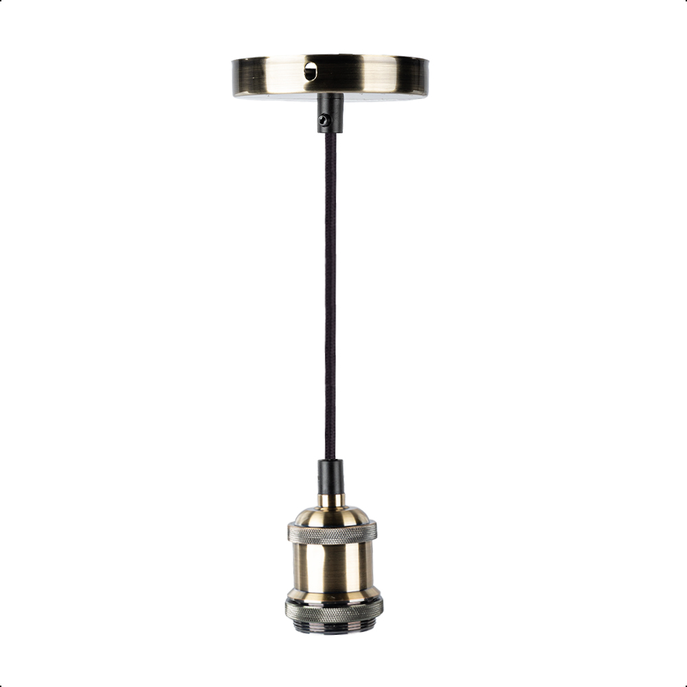 ICON Base Socket para Foco E27 Edición Vintage Cable de 1.5 metros Ajustable Color Bronce