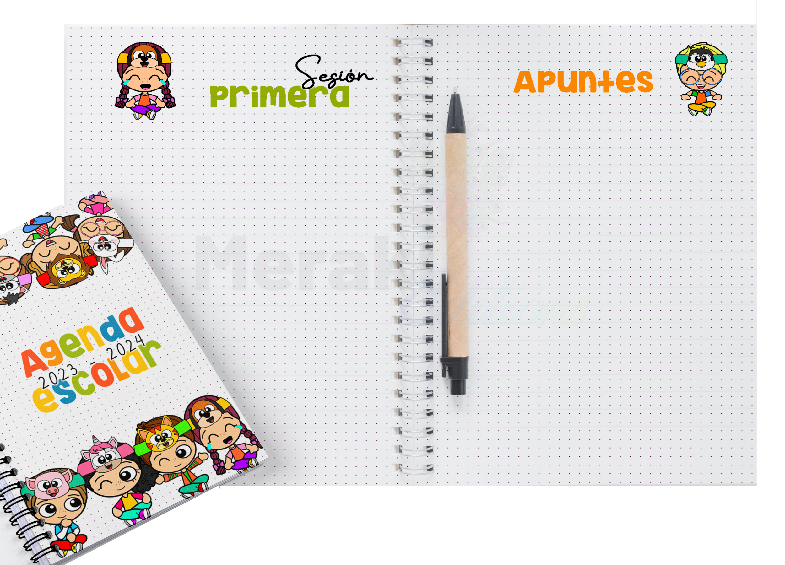 Agenda Escolar Docente Kids 01 Agenda Maestros 2024 - 2025