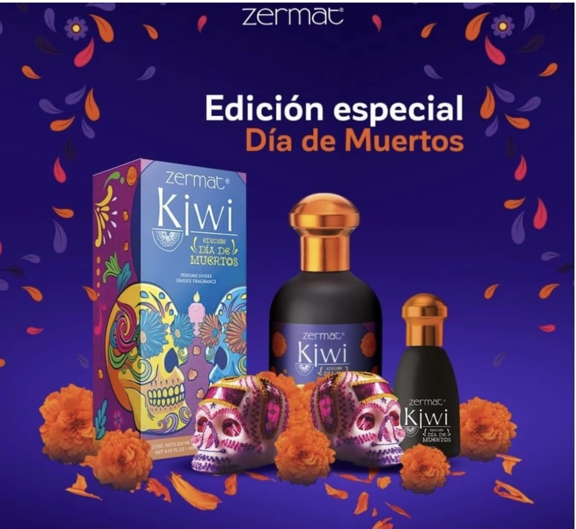 KIWI PERFUME UNISEX 100% ORIGINAL (ENVASE DE EDICIÓN ESPECIAL DÍA DE MUERTOS) MISMO AROMA QUE KIWI ORIGINAL