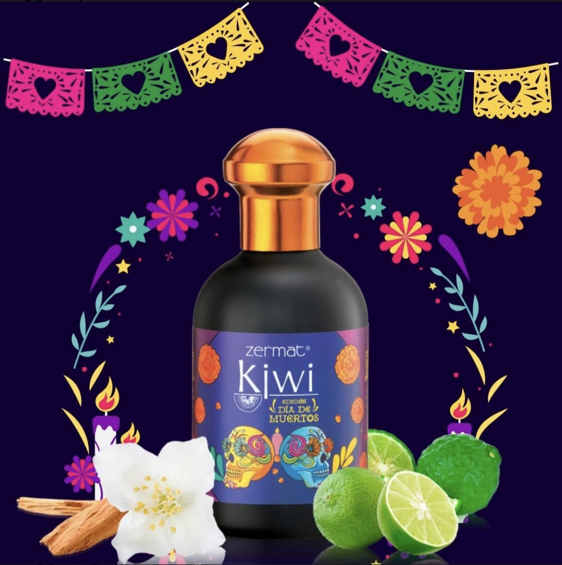 KIWI PERFUME UNISEX 100% ORIGINAL (ENVASE DE EDICIÓN ESPECIAL DÍA DE MUERTOS) MISMO AROMA QUE KIWI ORIGINAL