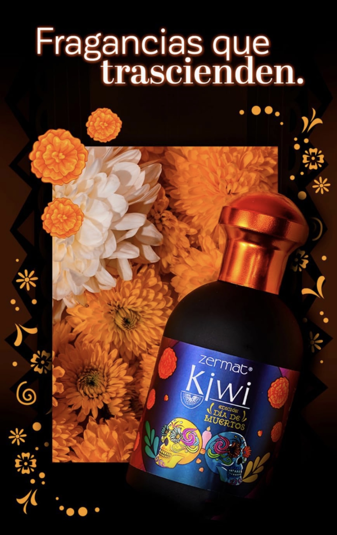 KIWI PERFUME UNISEX 100% ORIGINAL (ENVASE DE EDICIÓN ESPECIAL DÍA DE MUERTOS) MISMO AROMA QUE KIWI ORIGINAL