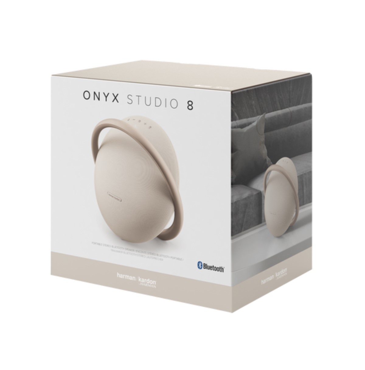 Bocina Harman Kardon Onyx Studio 8 HKOS8BLKBR portátil con bluetooth beige 
