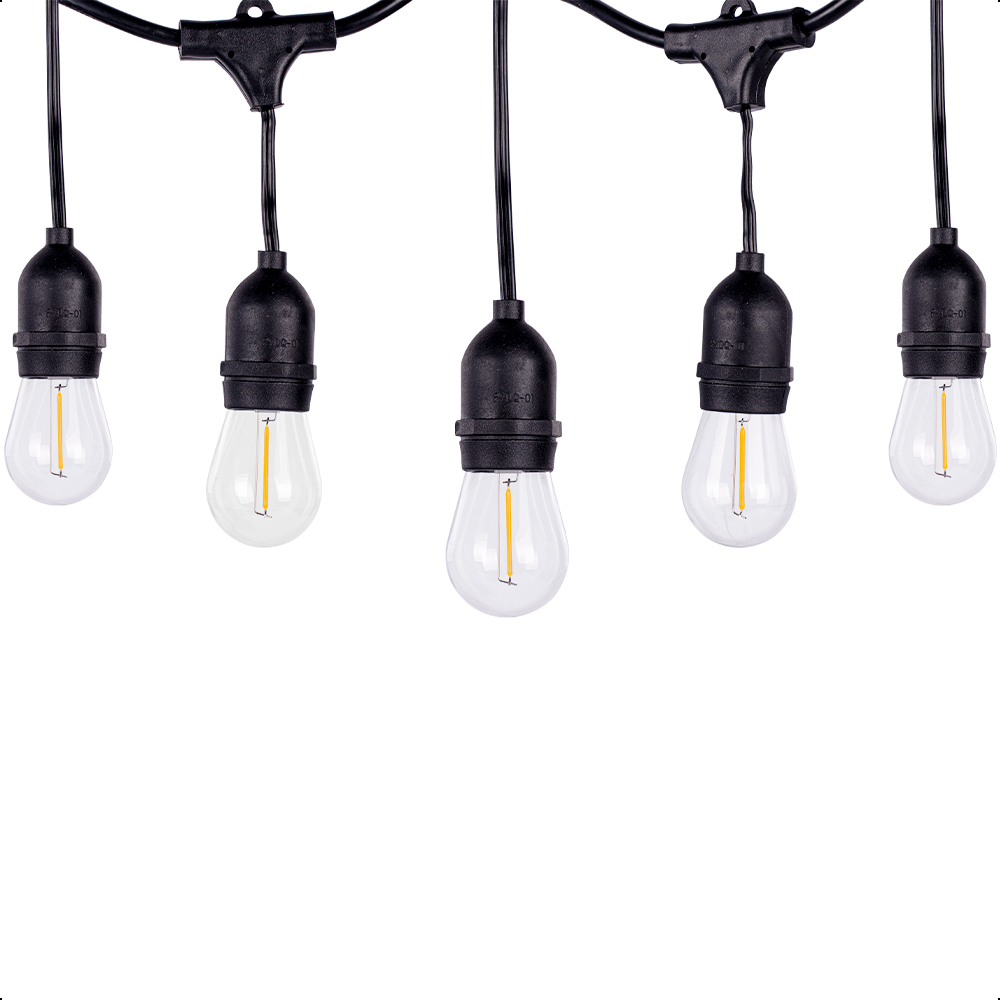 ICON Guirnalda Vintage Luces Para Exterior 15 Focos 14.6 Metros
