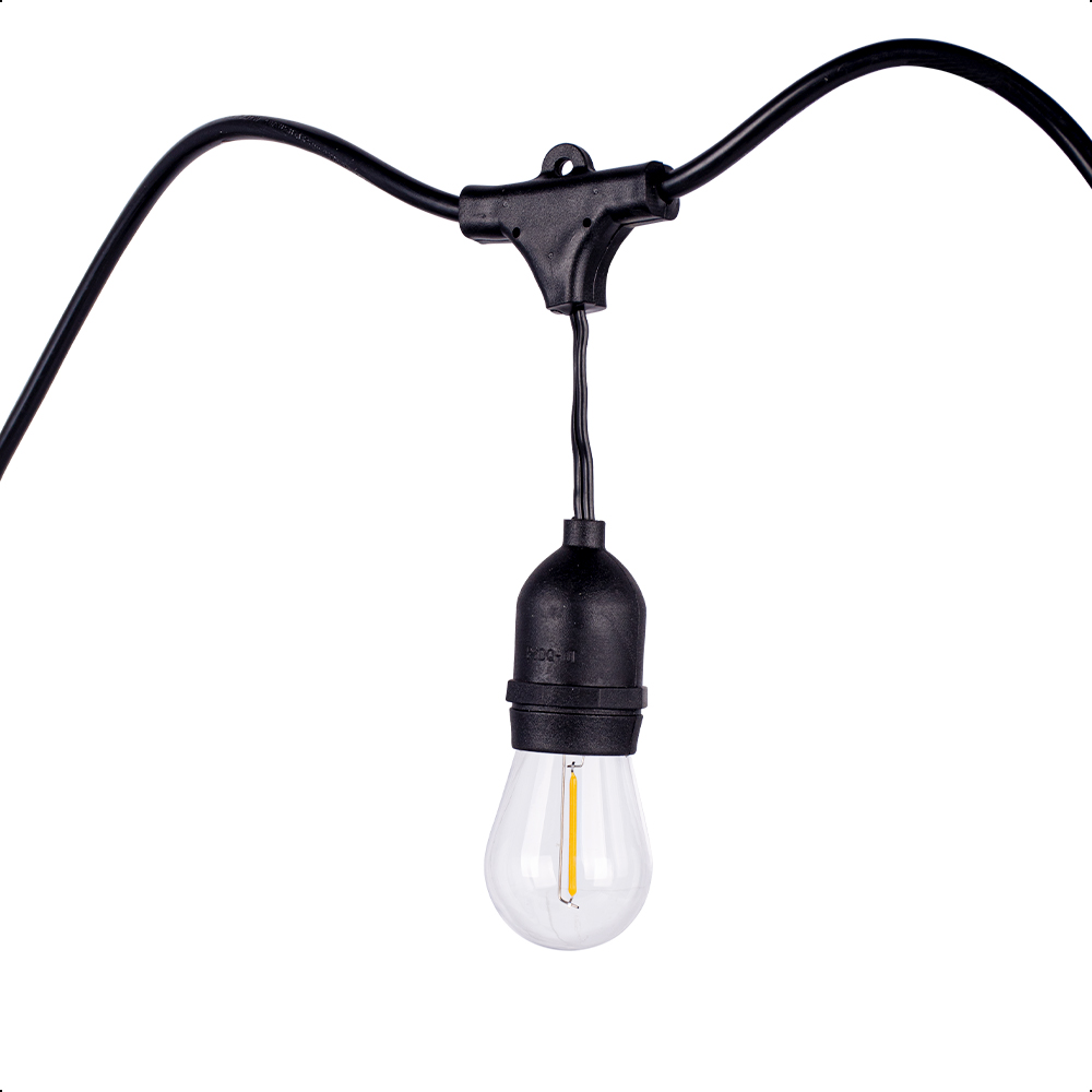 ICON Guirnalda Vintage Luces Para Exterior 15 Focos 14.6 Metros