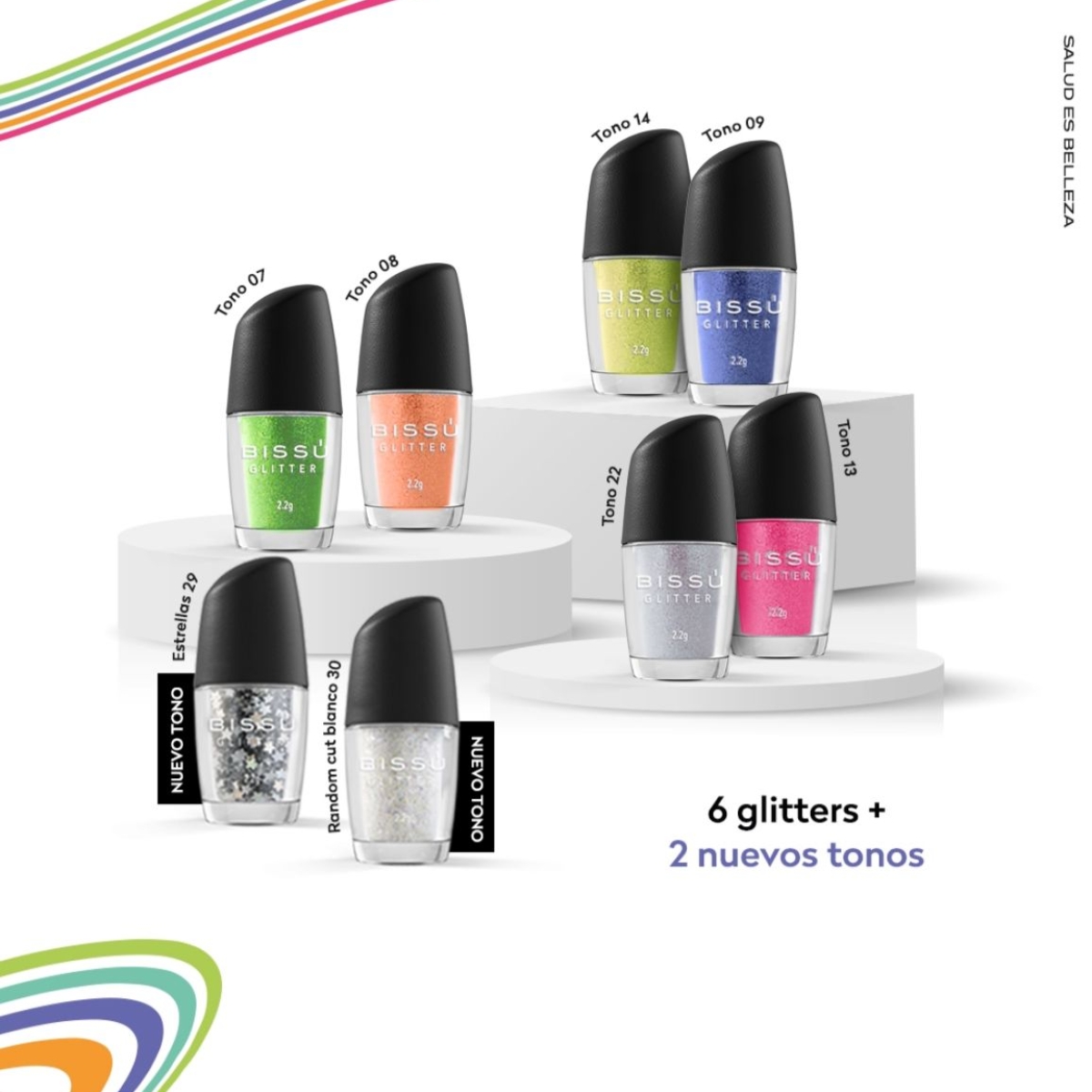 Kit de Maquillaje Bissú Glam Color Fest 9 Piezas Edición Limitada .