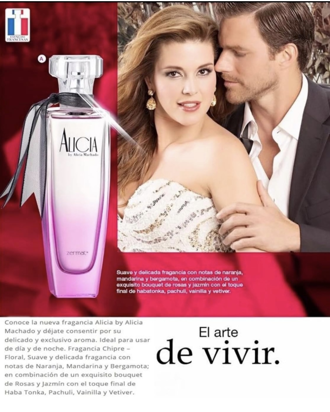 ALICIA PERFUME PARA MUJER DAMA ALICIA MACHADO EAU DE PARFUM 100ml AROMA DE ALTA DURACIÓN