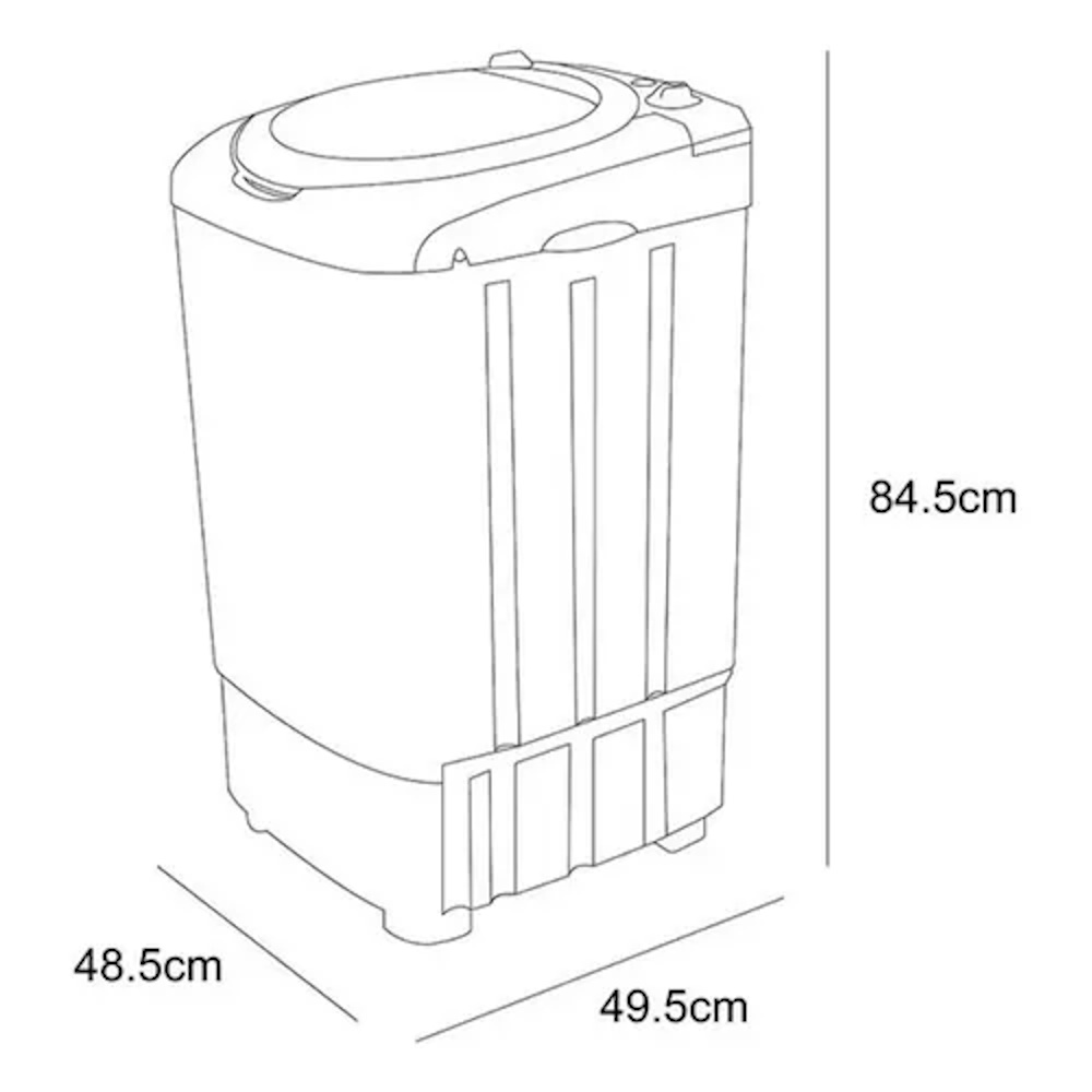 Lavadora Semiautomatica 11 Kilos Color Blanco Dace.