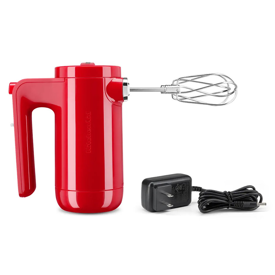 Batidora de Mano Inalámbrica KitchenAid 7KHMB732MPA de 7 Velocidades Passion Red.