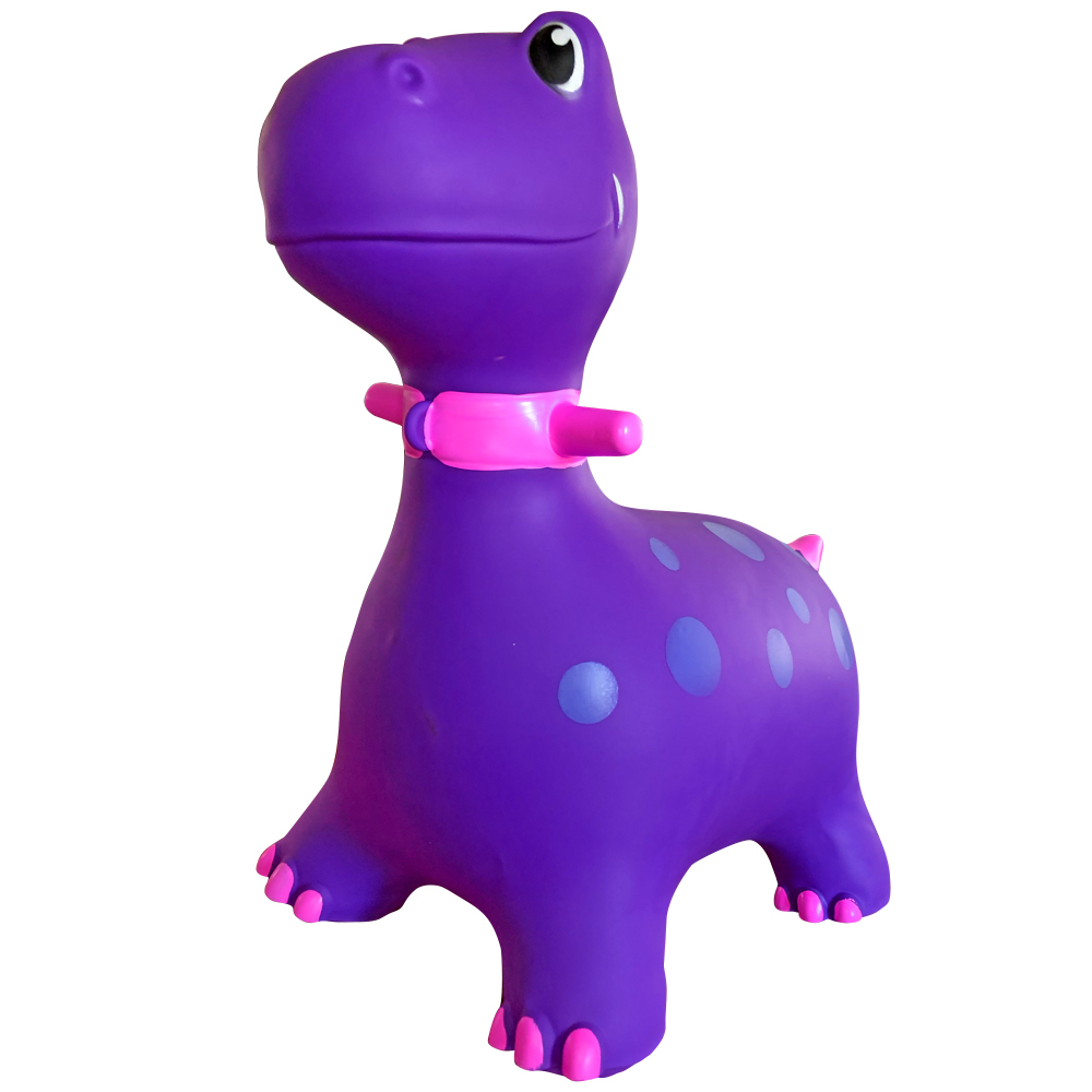 Montable Inflable Brincolin Ecobaby Original Dinosaurio Violeta.