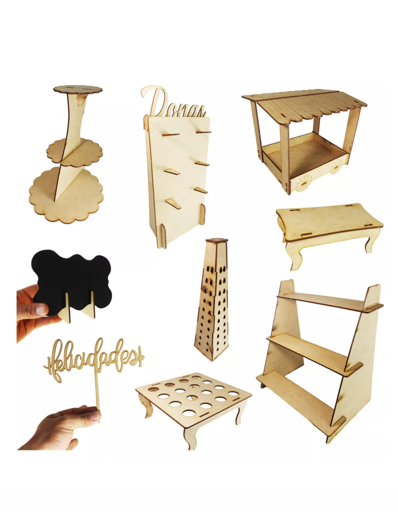 Candy Bar 9 Piezas Mesa de Dulces hasta 20 Personas