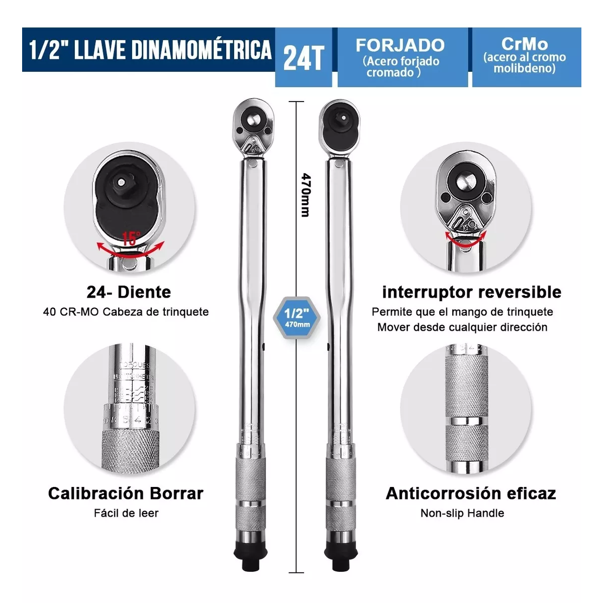Torquímetro Llave De Torque 1/2 28-210nm