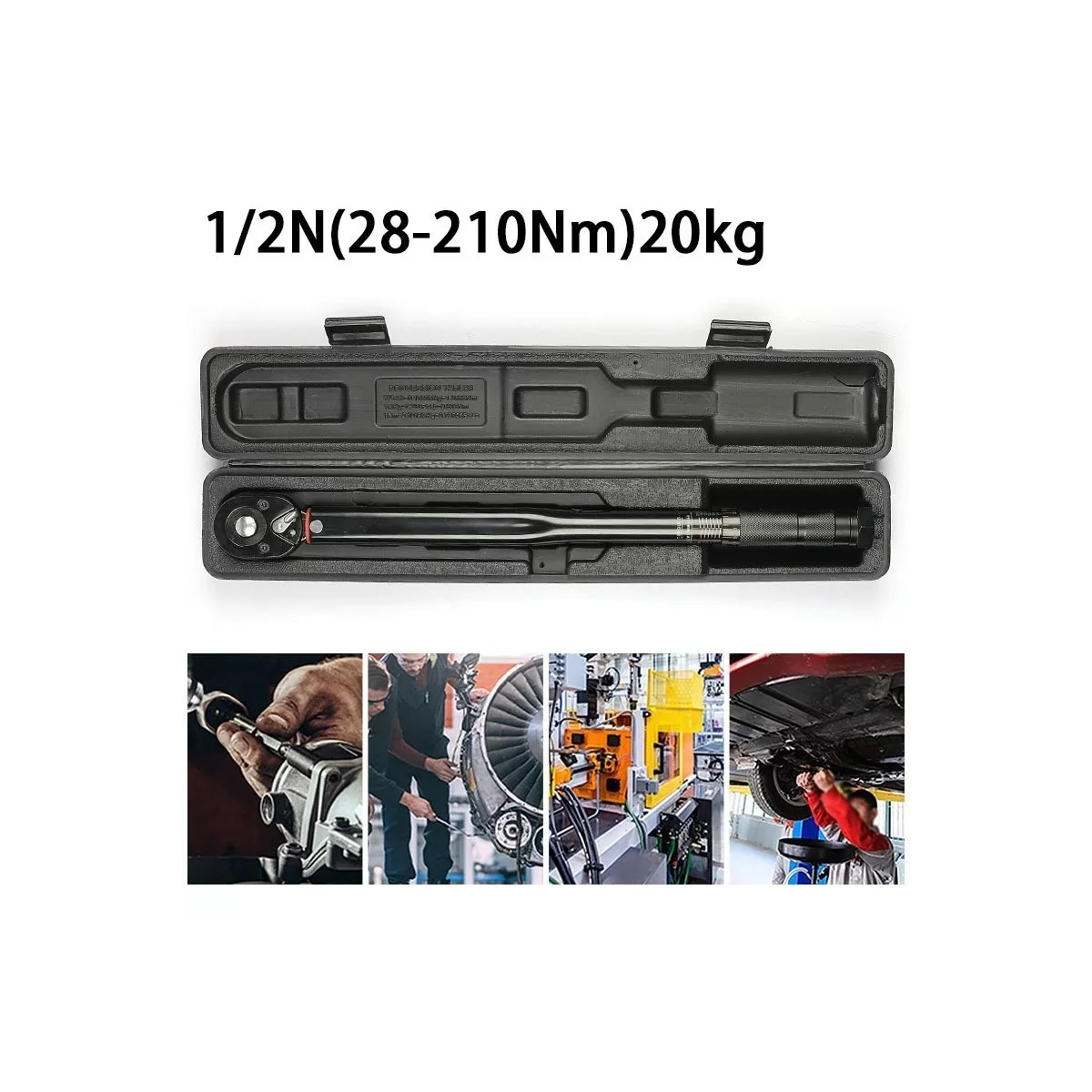 Torquímetro 1/2 28-210 Nm Llave Dinamométrica Ajustable