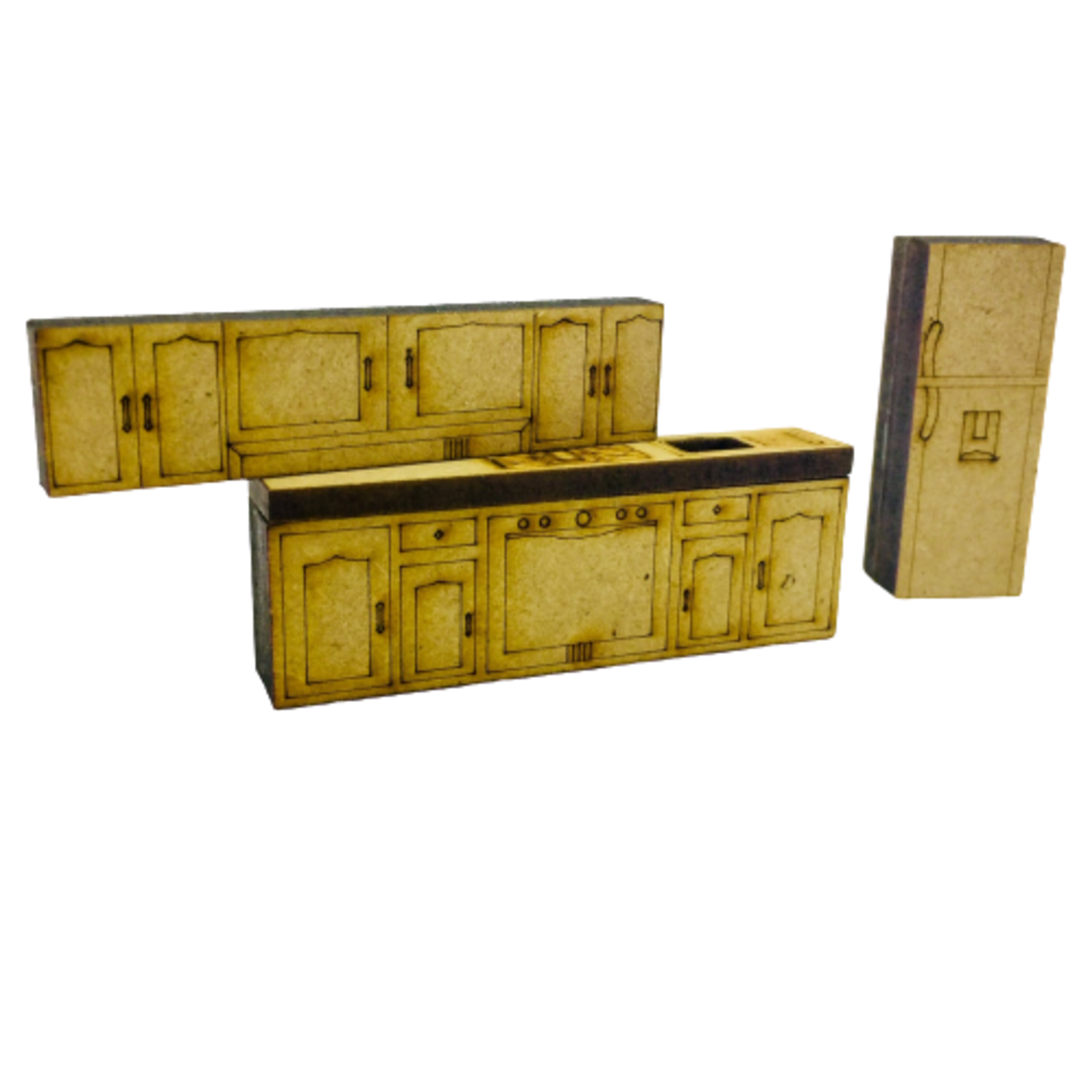 Muebles Para Maquetas Y/o Dioramas Set Casa Habitación escala 1:75.