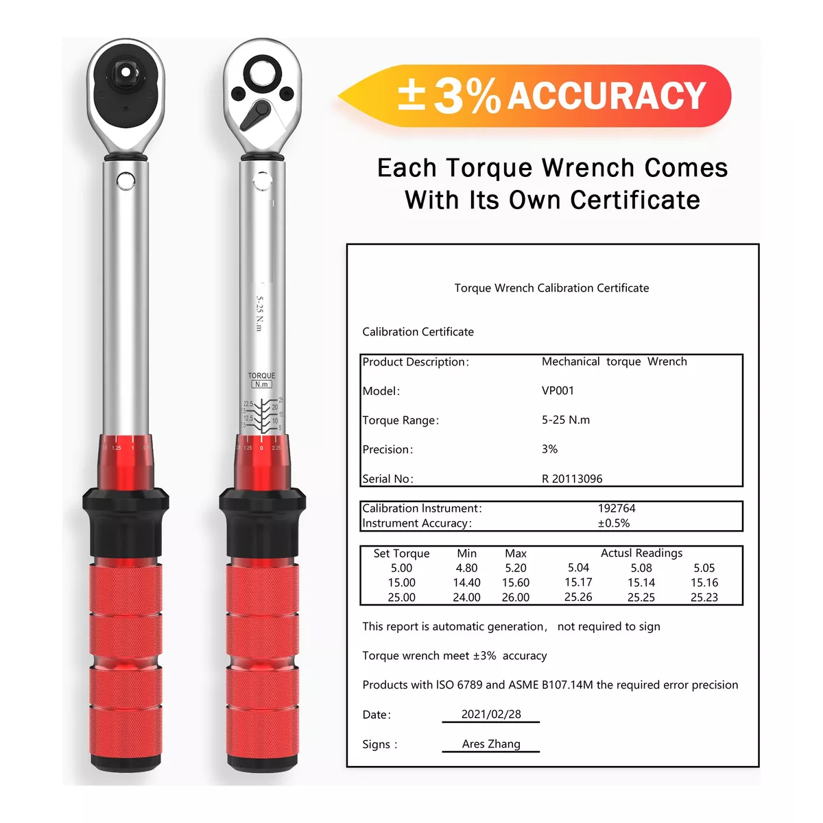Set Llaves Dinamométrica 1/4 5-25nm Llave De Torque