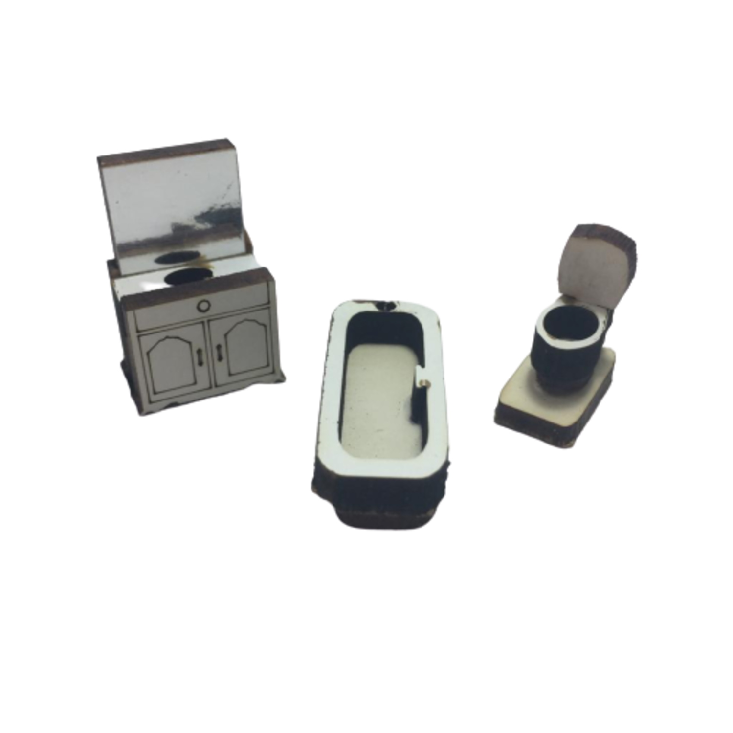 Muebles Para Maquetas Y/o Dioramas Set Casa Habitación escala 1:75.