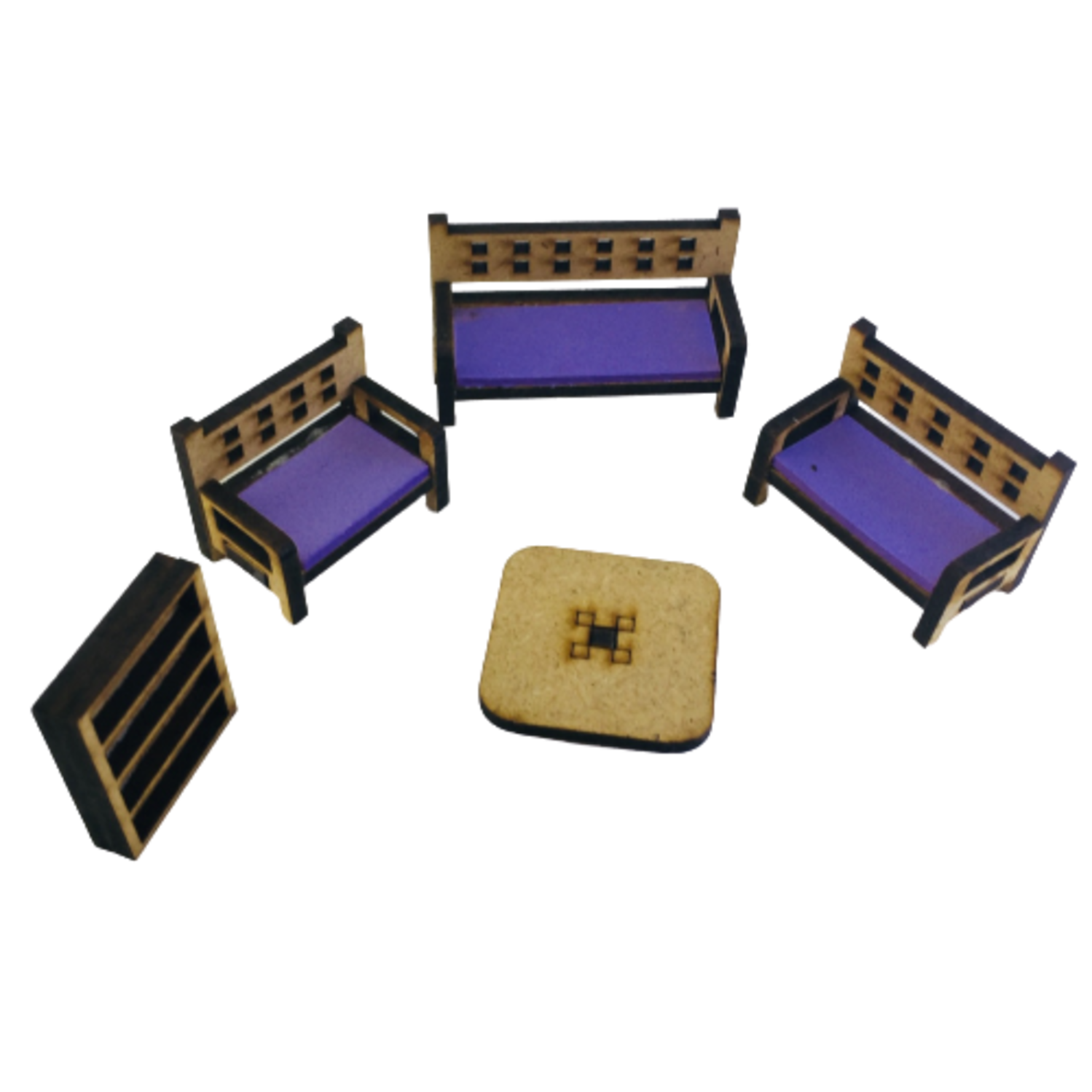 Muebles Para Maquetas Y/o Dioramas Set Casa Habitación escala 1:75.