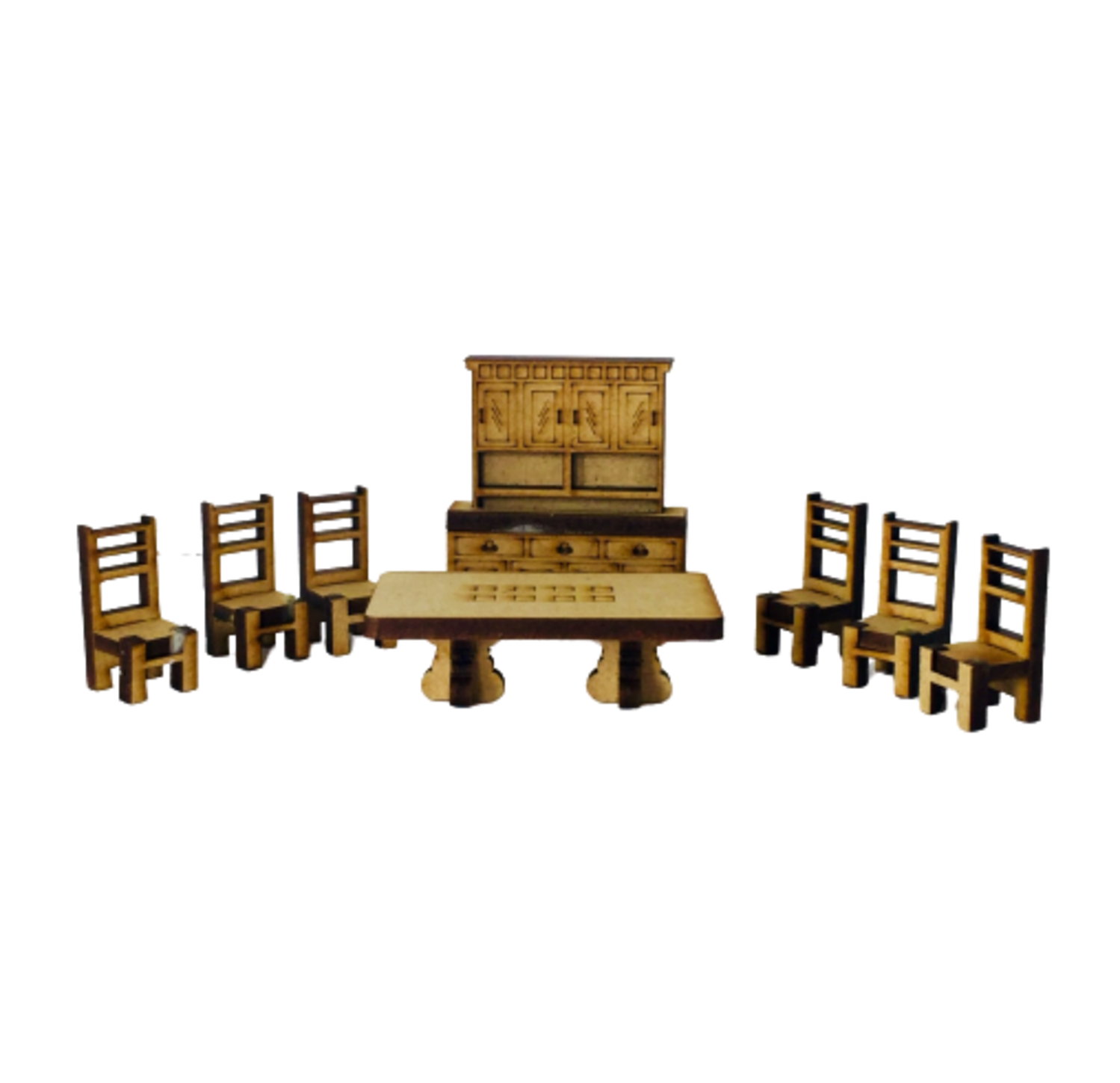 Muebles Para Maquetas Y/o Dioramas Set Casa Habitación escala 1:75.