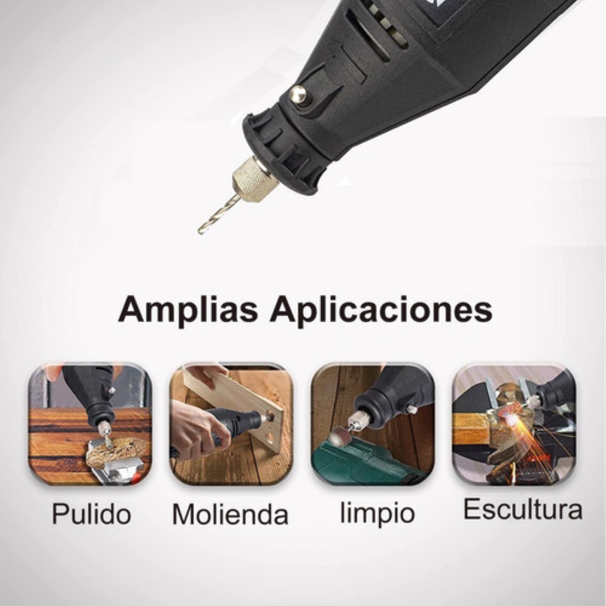 Mini Taladro Mototool Con 211 Accesorio Para Dremmel Esmeril