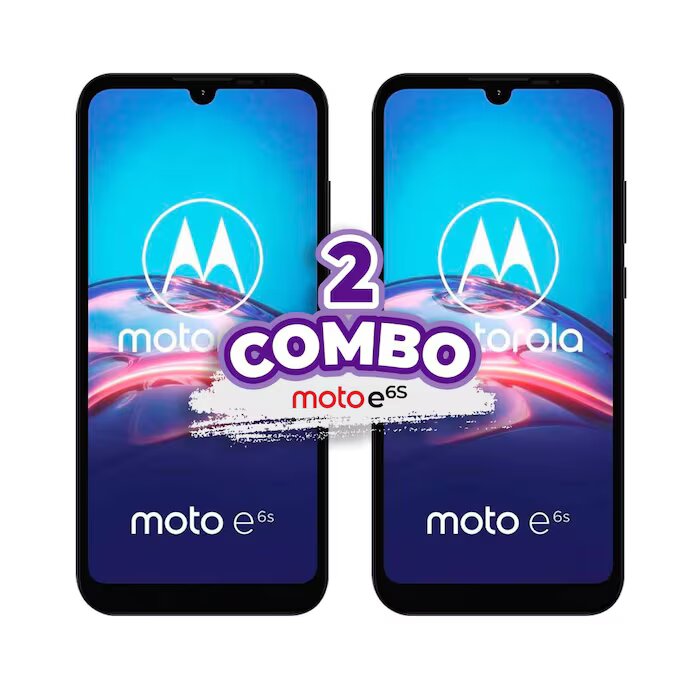 COMBO DE 2 CELULARES MOTOROLA E6S 32GB ROSA.